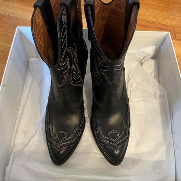 Givenchy Leather Western Ankle Boot - Picture 4 of 9